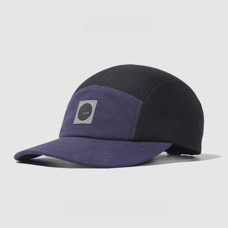 Wide Brim Soft Top American Style 5 Panel Cap