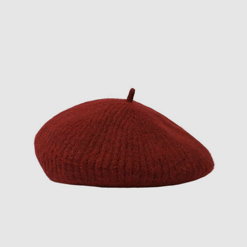 Wool Blend Minimalist Versatile Retro Beret