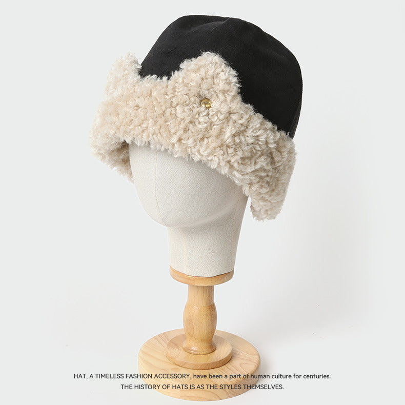 Cat Ear Teddy Fleece Suede Thick Ear Flap Hat