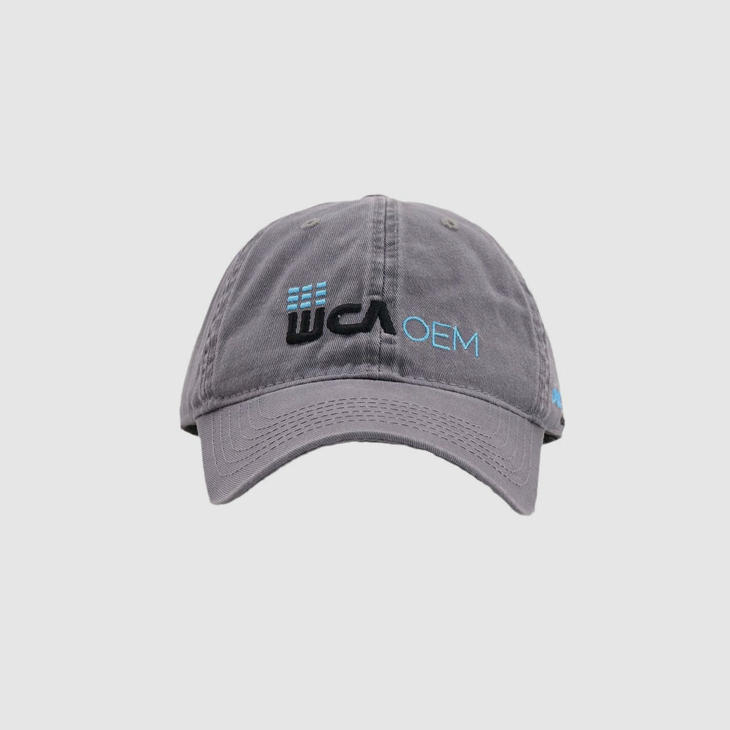 Gray Cotton Baseball Cap