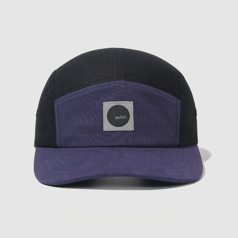 Wide Brim Soft Top American Style 5 Panel Cap