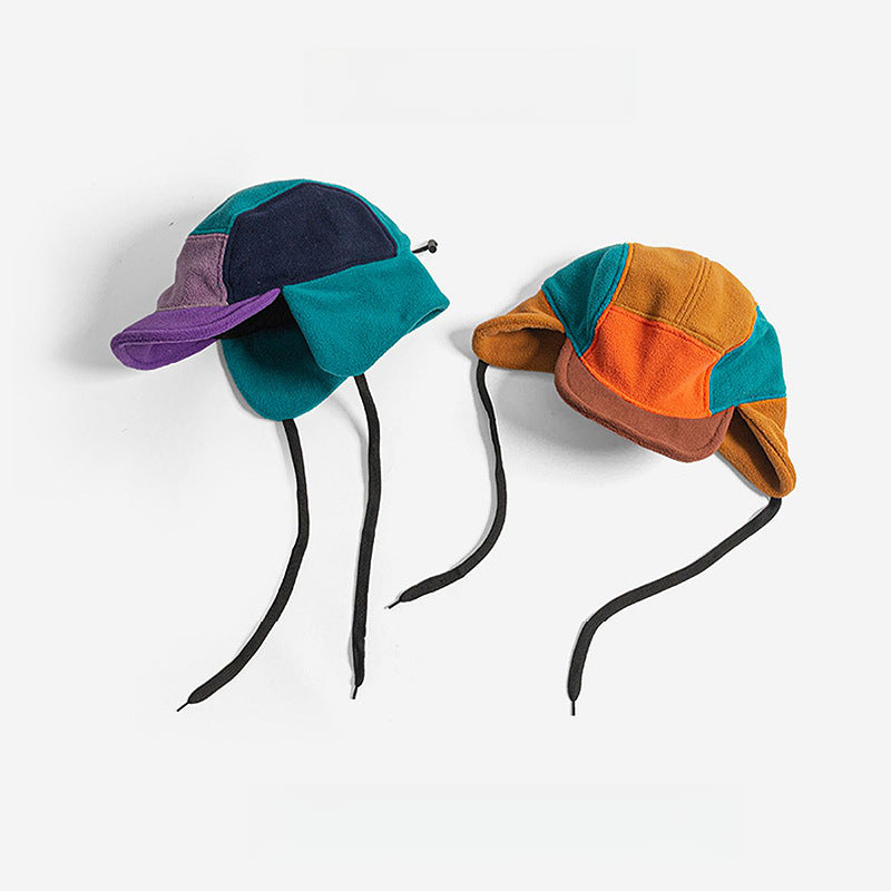 Windproof Warm Polar Fleece Earmuffs Hat Cold-Proof