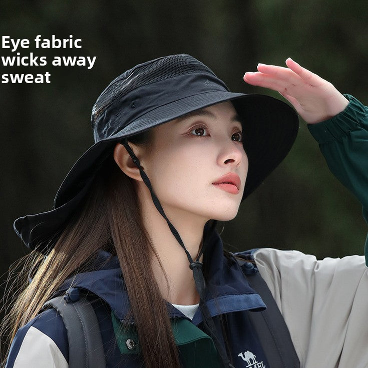 Breathable Thin Fishing Hat Neck Protection Outdoor Hiking Hat