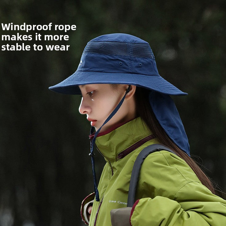Breathable Thin Fishing Hat Neck Protection Outdoor Hiking Hat
