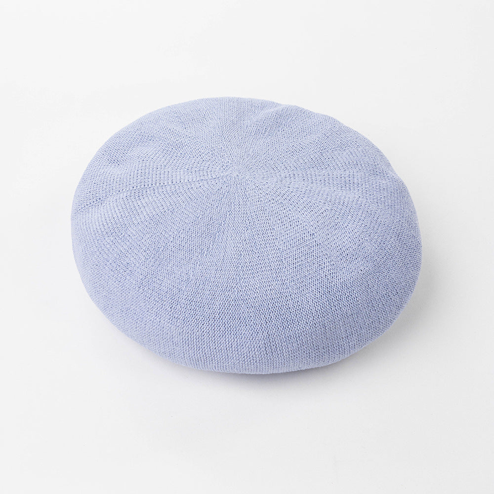 Summer Washi Beret Knitted Breathable Three-Dimensional Painter Hat