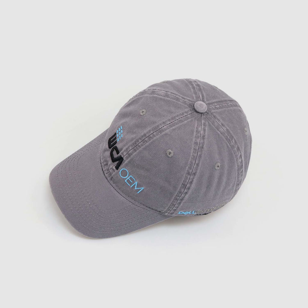 Gray Cotton Baseball Cap