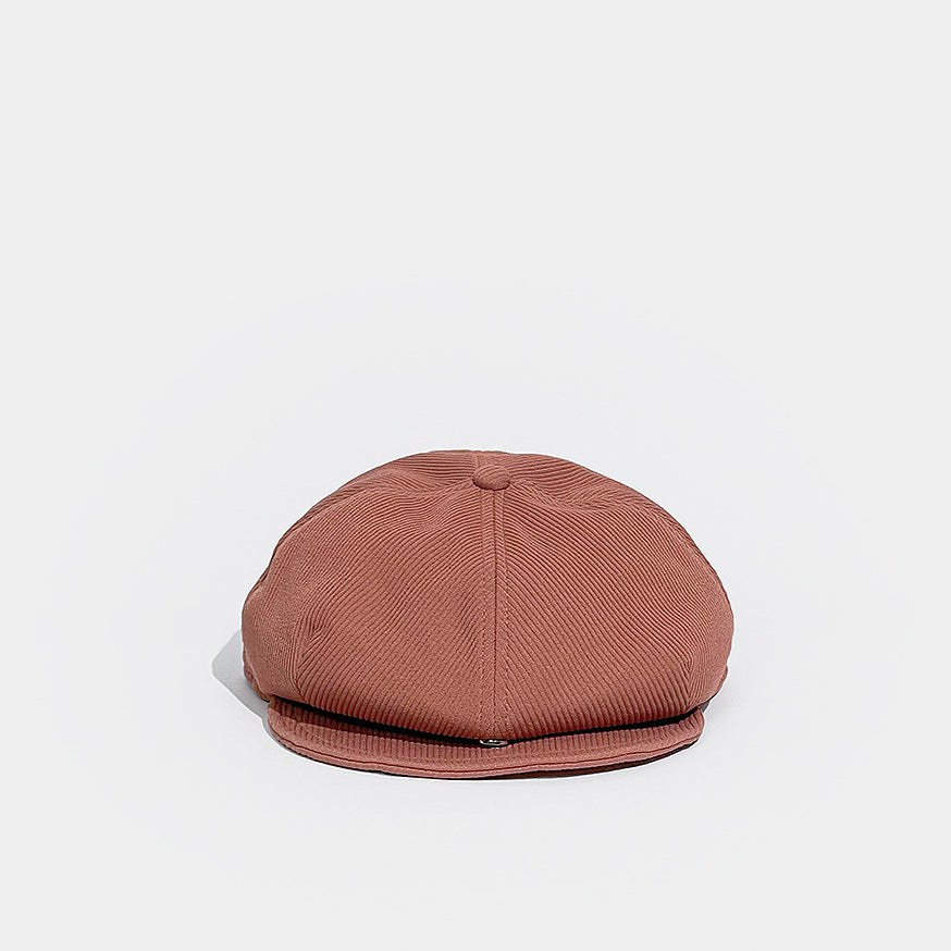 Corduroy Solid Color Flat Cap