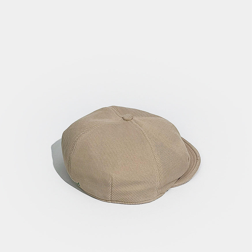 Corduroy Solid Color Flat Cap