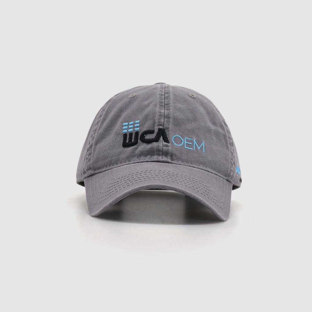 Gray Cotton Baseball Cap