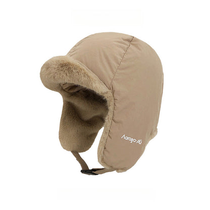 down Cotton Windproof Warm Helmet Liner Earmuffs Trapper