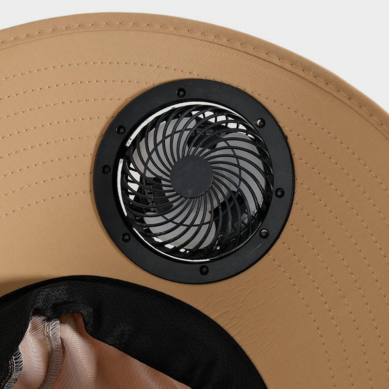 Fan Hat Men Summer Outdoor Sun Protection Fishing Hat Fisherman Hat