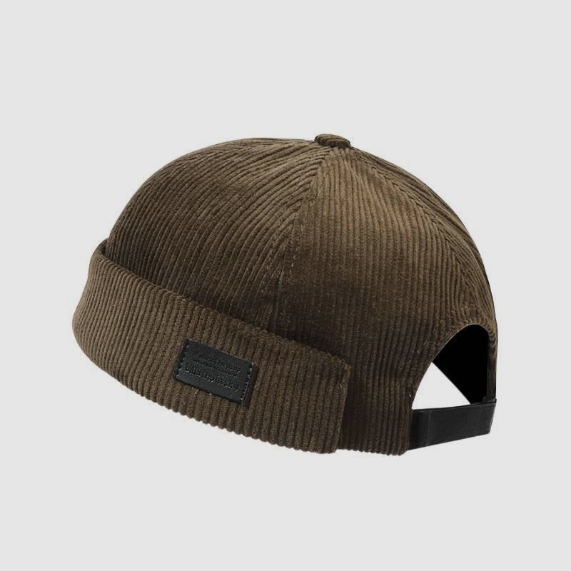 Retro Corduroy Docker Cap