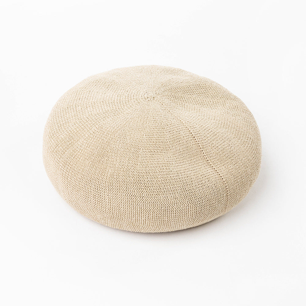 Summer Washi Beret Knitted Breathable Three-Dimensional Painter Hat