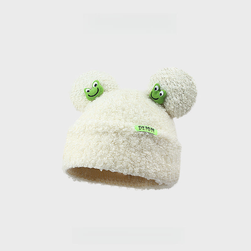 Cute Frog Lambswool Beanie