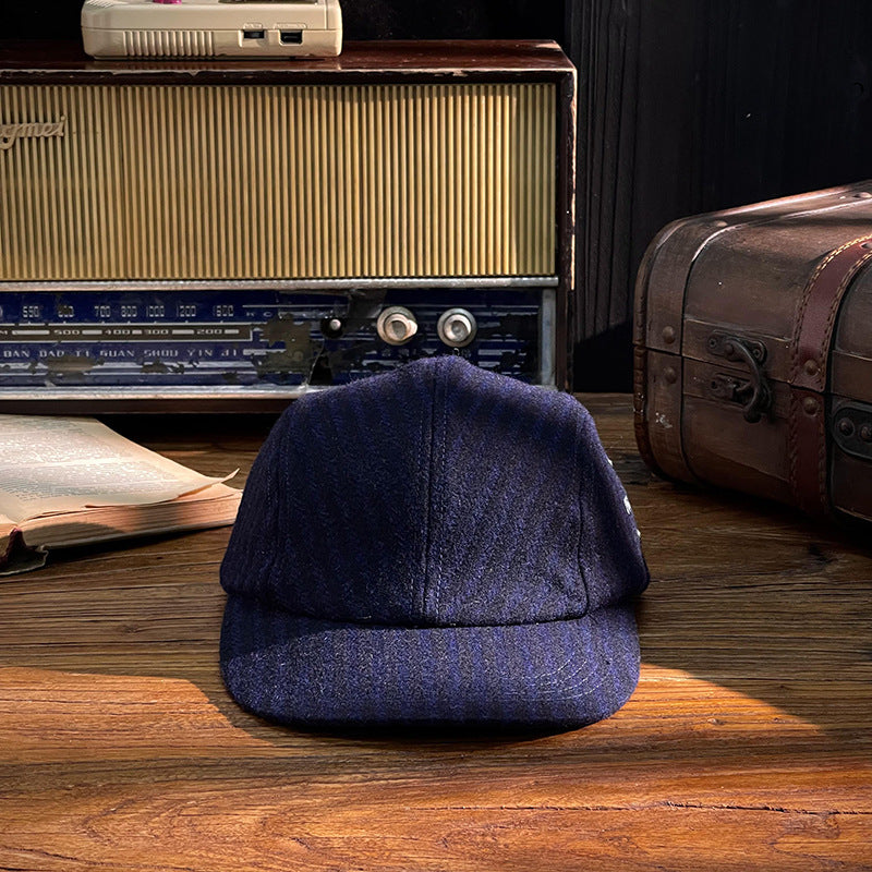 Vintage Workwear Wool Fleece 5 panel Cap