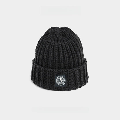 Solid Color Thick Needle Warm Beanie