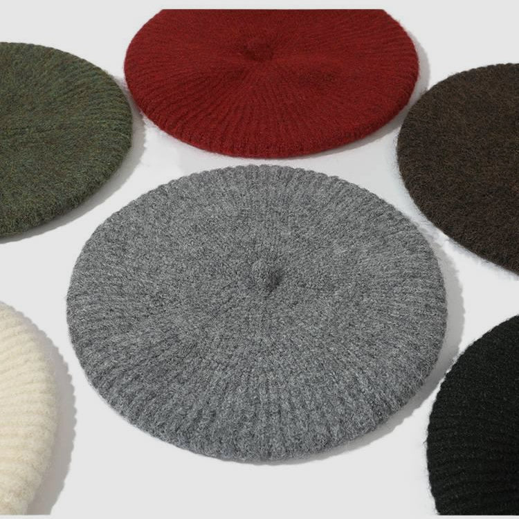 Wool Blend Minimalist Versatile Retro Beret