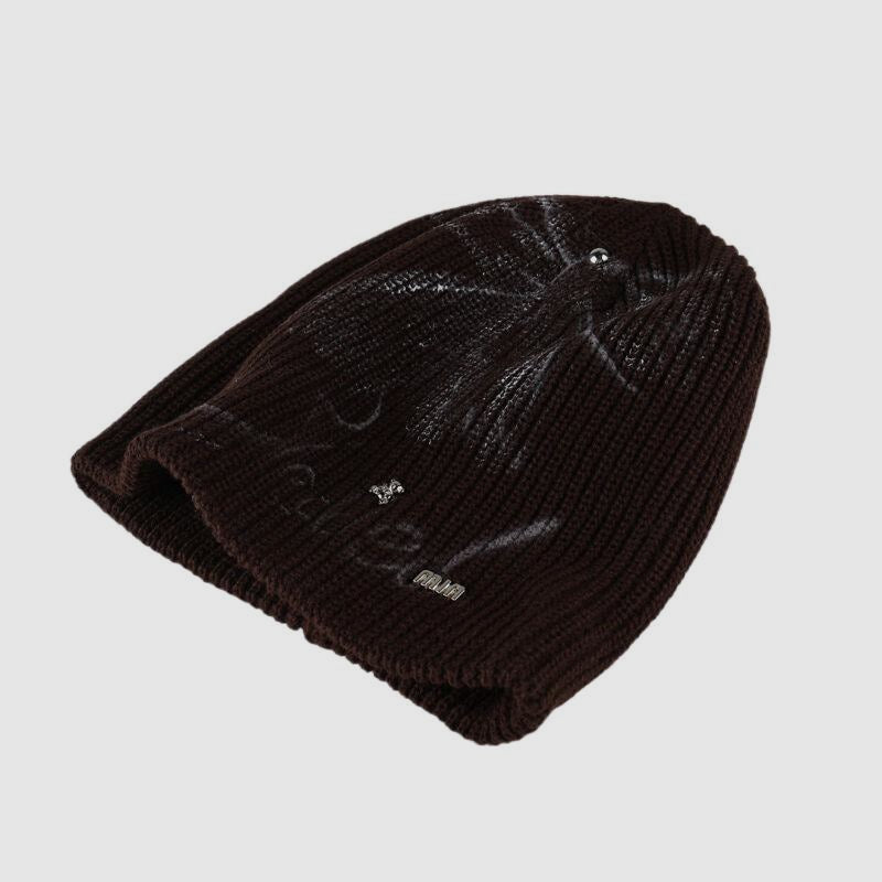 Inkjet Bow Letter Handmade Ornaments Beanie