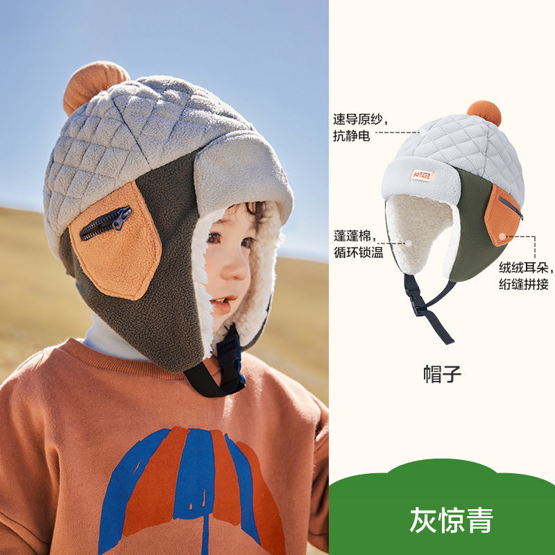 Children's Ear Protection Hat Lightweight and Warm