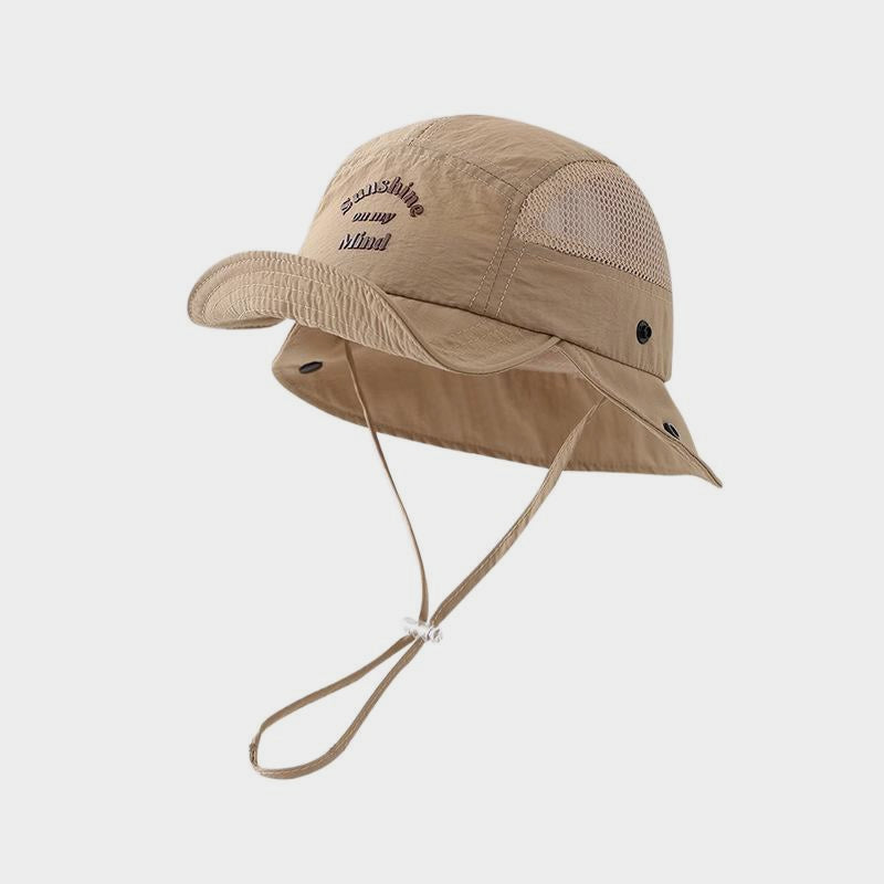 Outdoor Sun Protection Mesh Breathable Sun Hat Quick-Dry Neck Guard Hiking Fishing Camping Climbing Hat