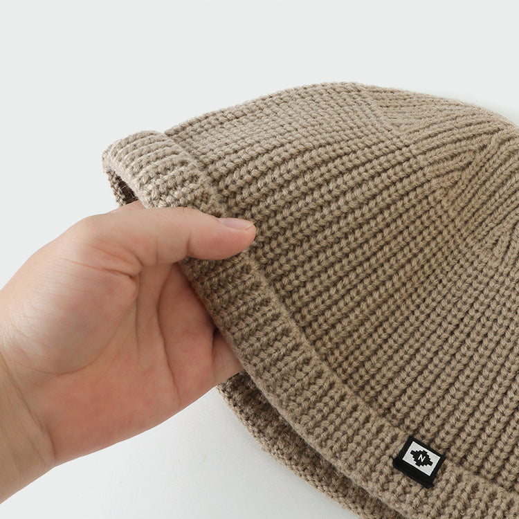 Plain Cuffed Warm Docker Cap