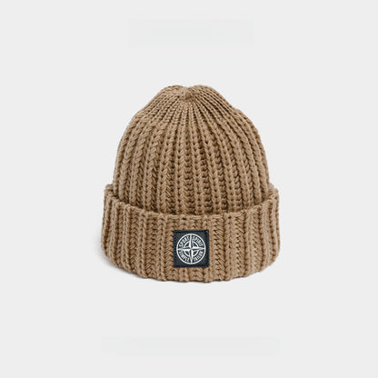 Solid Color Thick Needle Warm Beanie