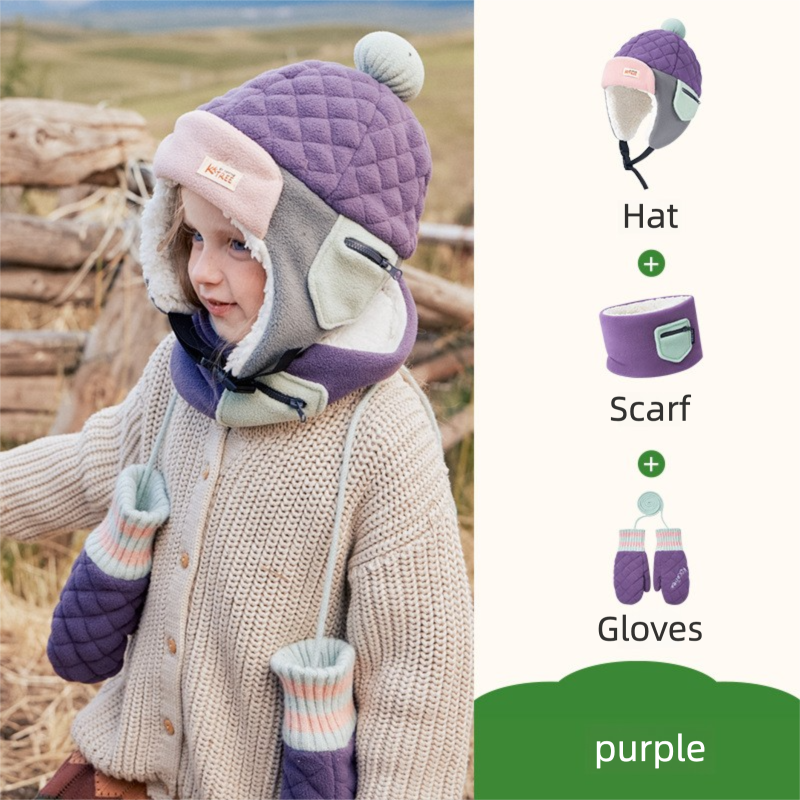 Children's Ear Protection Hat Lightweight and Warm