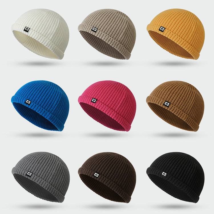 Plain Cuffed Warm Docker Cap