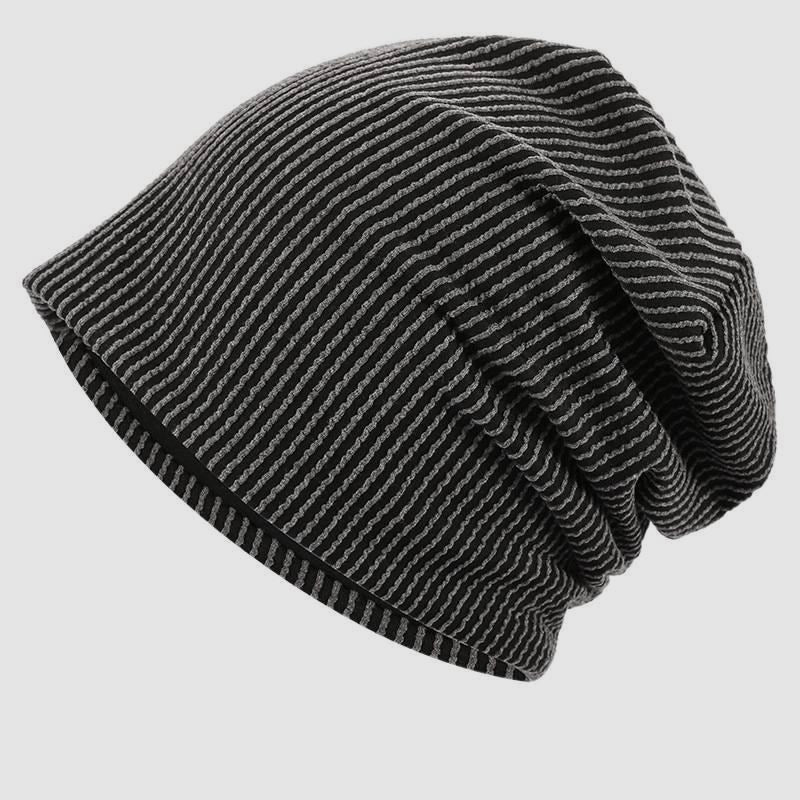 Men's Hat Large Head Circumference Beanie Unisex Loose Knitted Hat