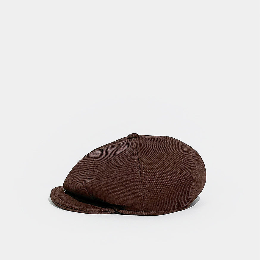 Corduroy Solid Color Flat Cap