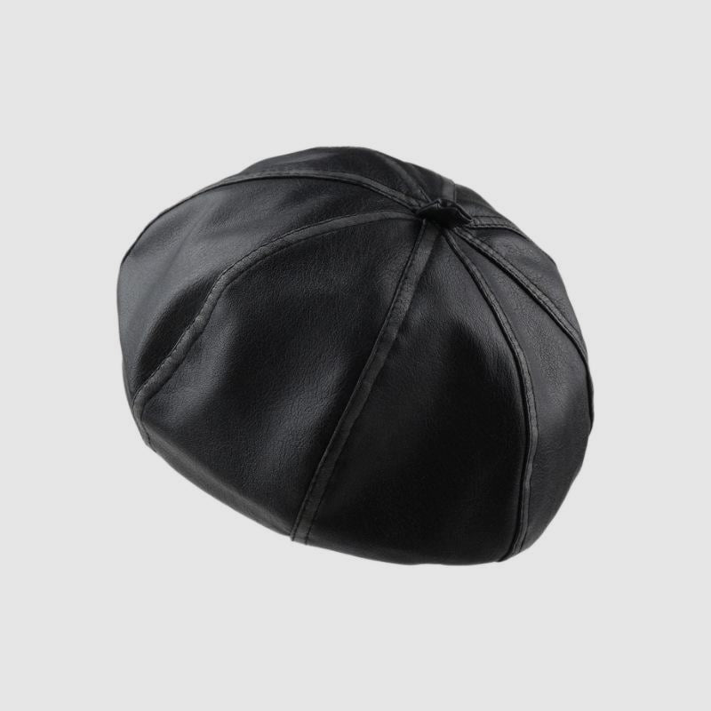 Modern Pu Distressed Beret