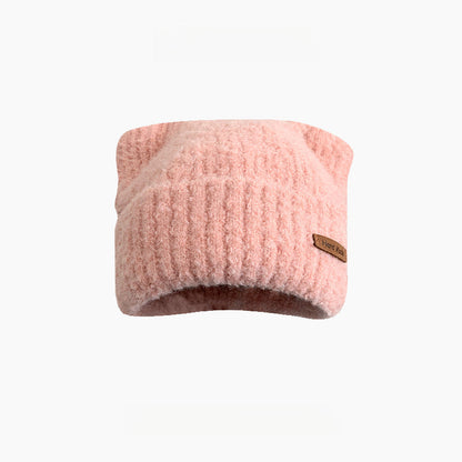 Cute Cat Ears Thickened Warm Big Head Circumference Beanie