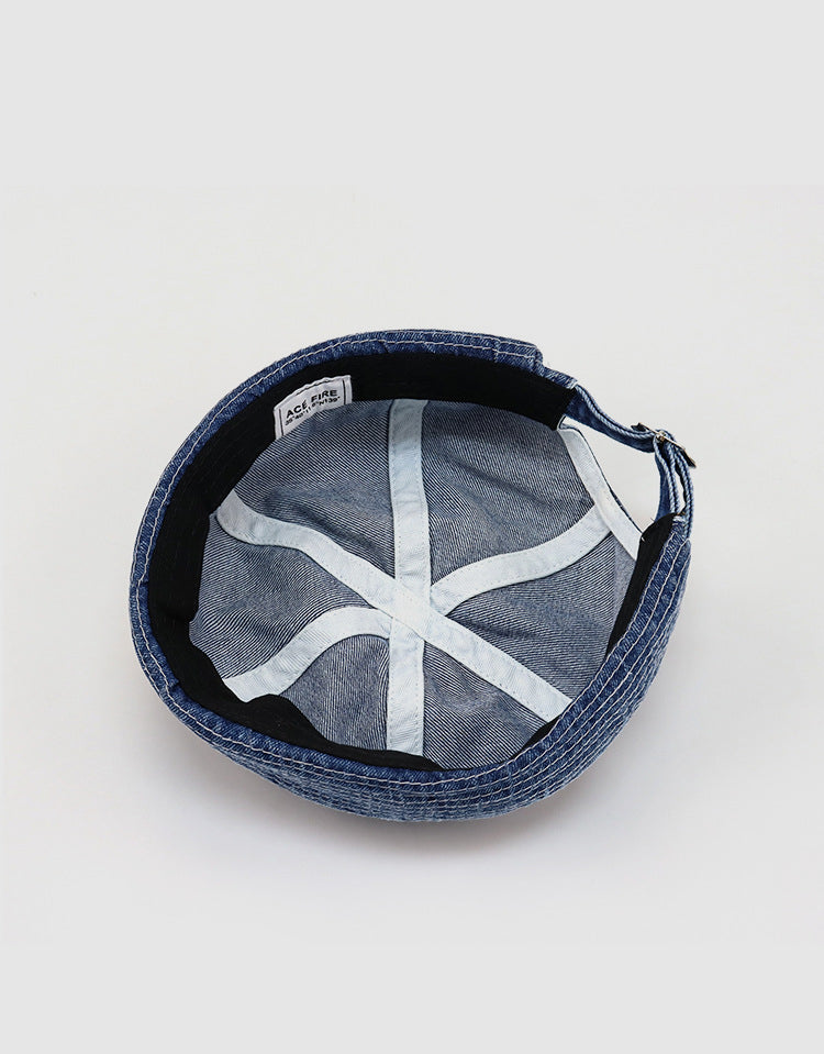 Débardeur bouclé en denim délavé