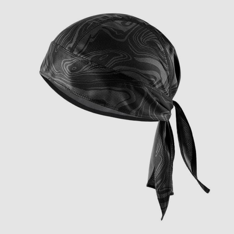 Pirate Bandana Hat Thin Breathable Outdoor Cycling Motorcycle Head Wrap Sweat-Absorbent Quick-Dry