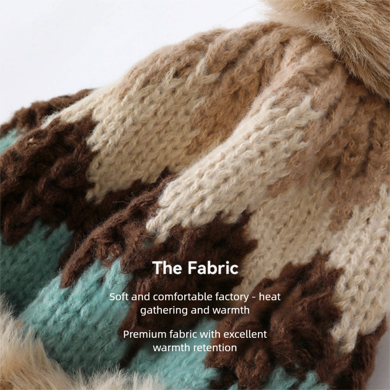 Big Head Colour-Block Fleece-Lined Balaclava