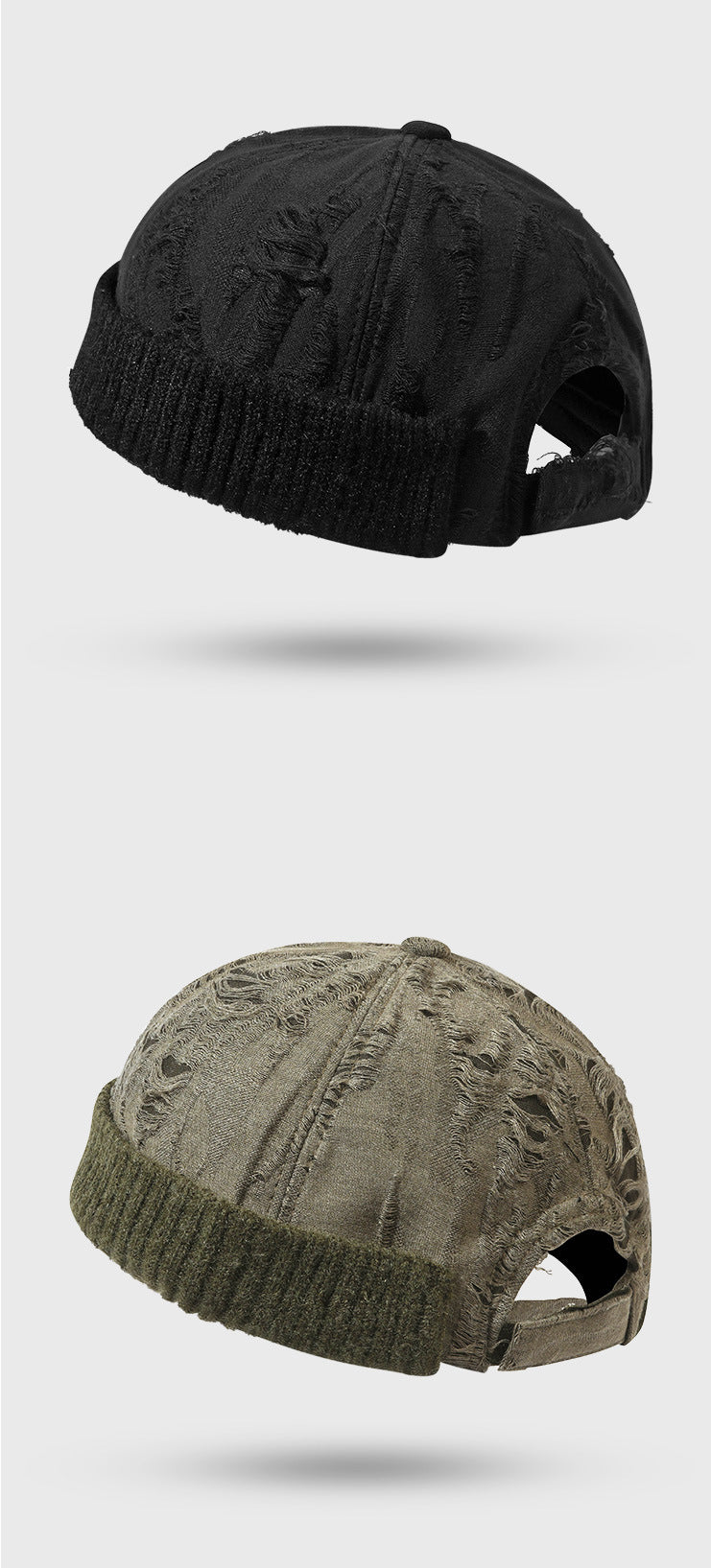 Wasteland Style Distressed Frayed Docker Cap