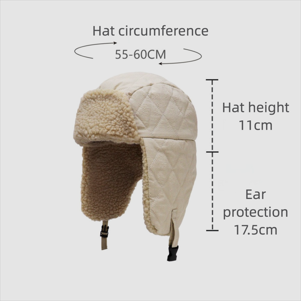 Cycling Hiking Thick Fleece Ear Flap Trapper Hat