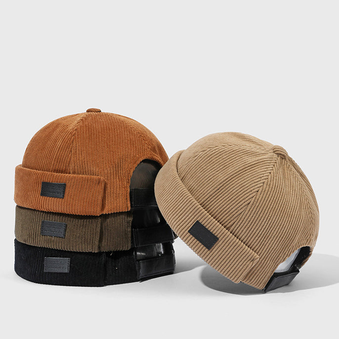 Retro Corduroy Docker Cap