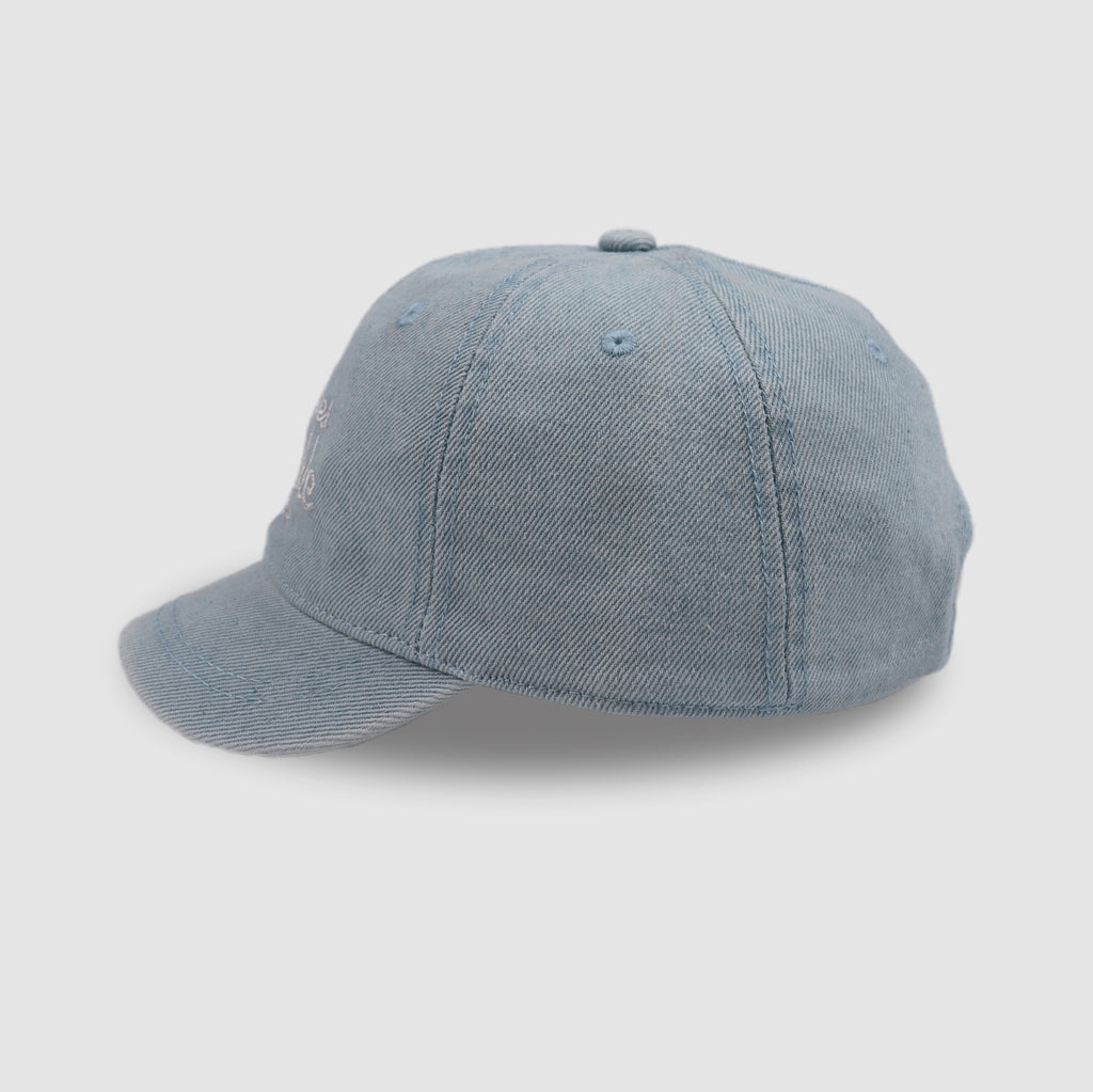 Denim Letter Embroidered Baseball Cap