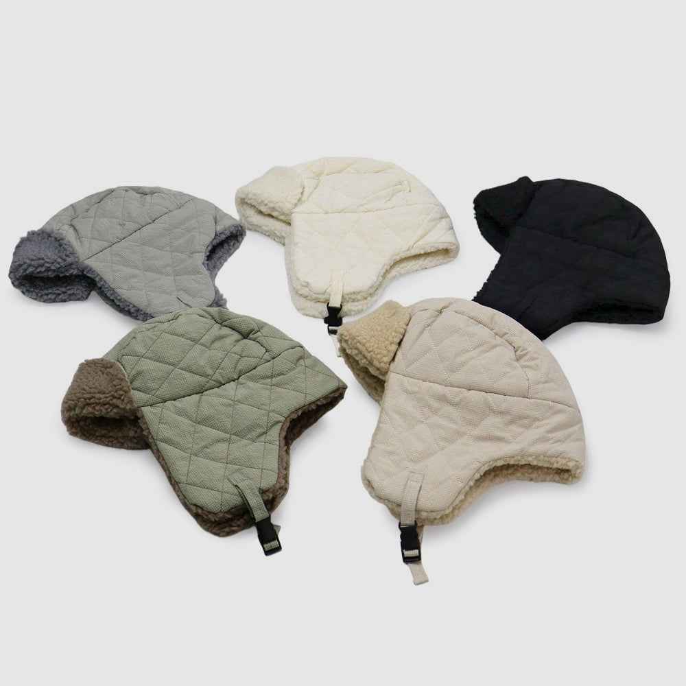 Cycling Hiking Thick Fleece Ear Flap Trapper Hat