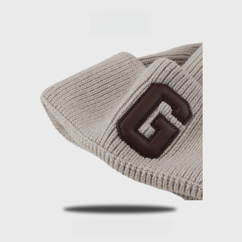 G Letters Thickened Warm Beanie