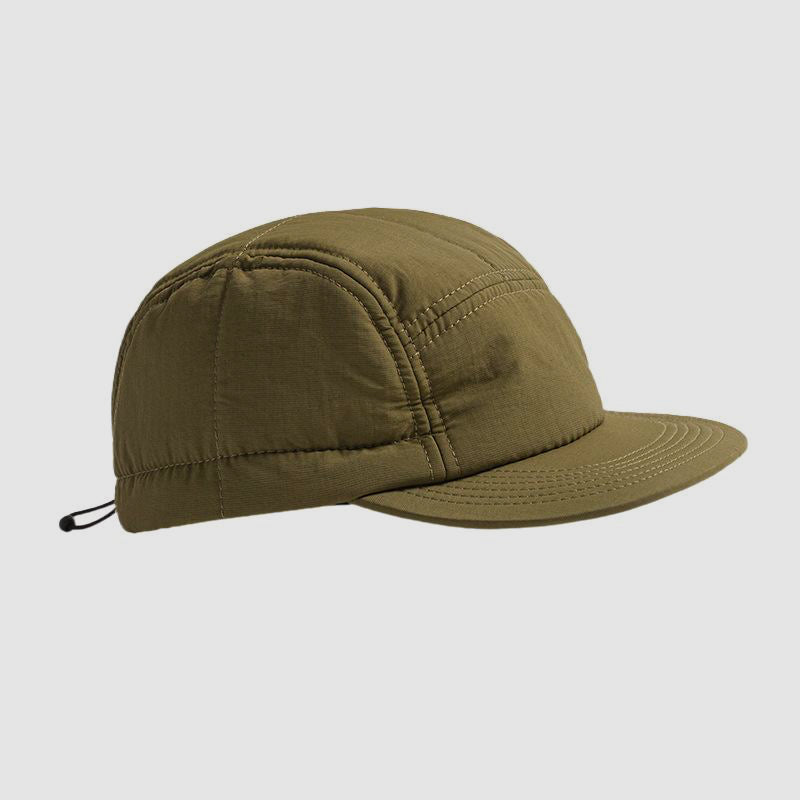 Autumn and Winter Quilted Warm 5 Panel Cap