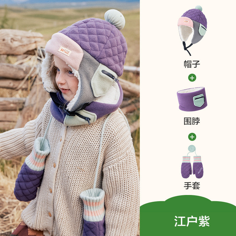 Children's Ear Protection Hat Lightweight and Warm