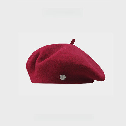 Heka New High-Quality Beret - Winter Chic Artist Hat, Versatile Woolen Beret for Women