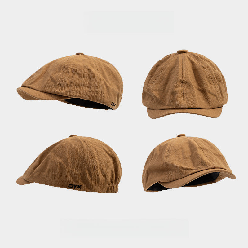 Pure Cotton Front and Back Can Wear Flat Cap