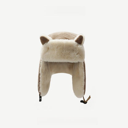 Warm Extra Thick Mink Cashmere Earmuffs Hat