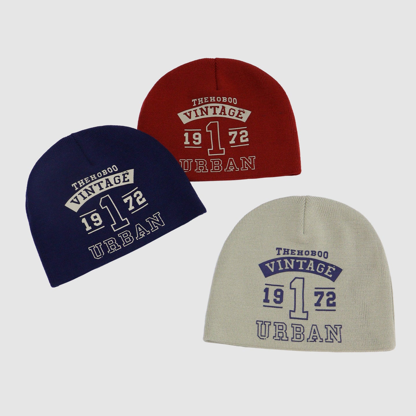 Retro 1972 Letter Knit Beanie