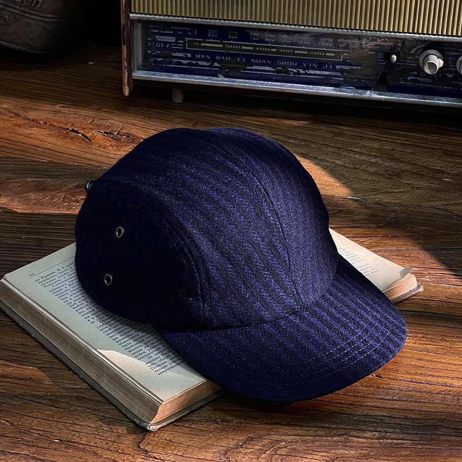 Vintage Workwear Wool Fleece 5 panel Cap