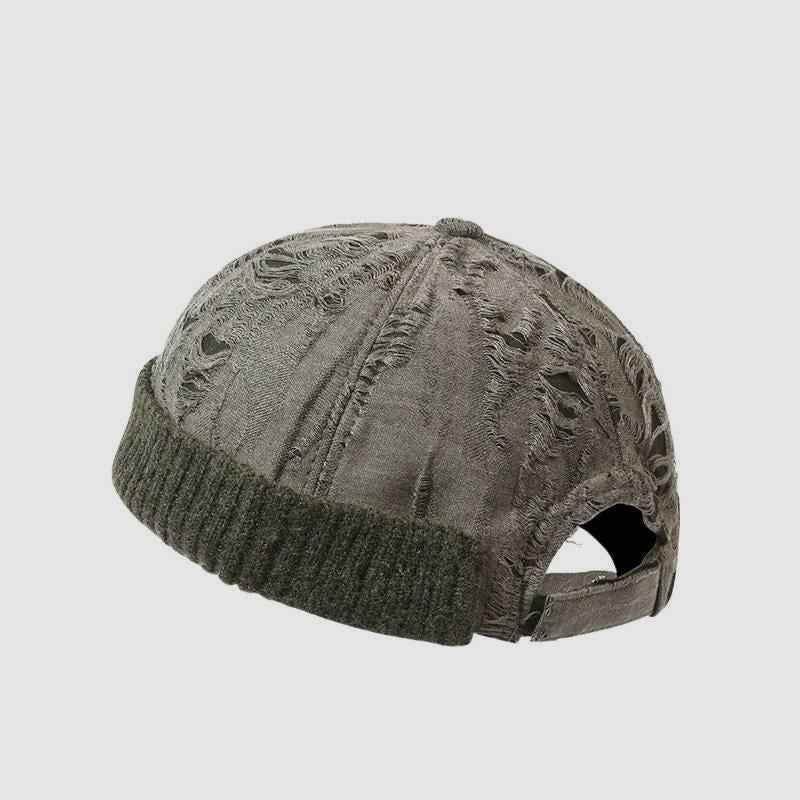 Wasteland Style Distressed Frayed Docker Cap