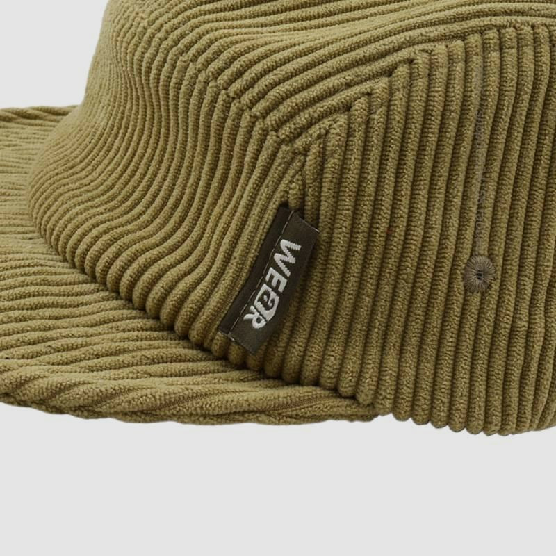 Corduroy Solid Color American Style Soft Brim Five-Panel Cap